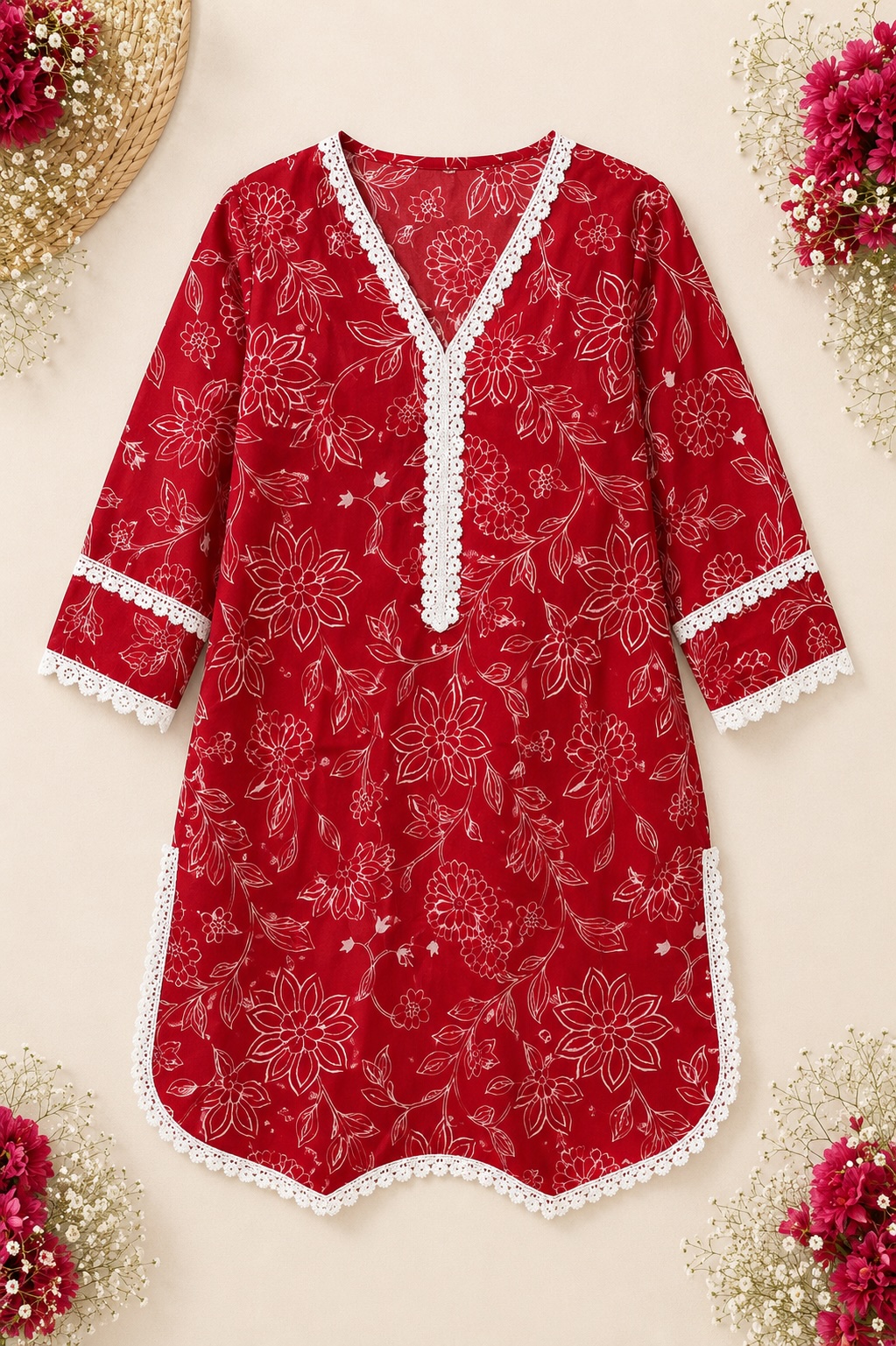 Ruby Blossom Farshi Salwar Set view 2