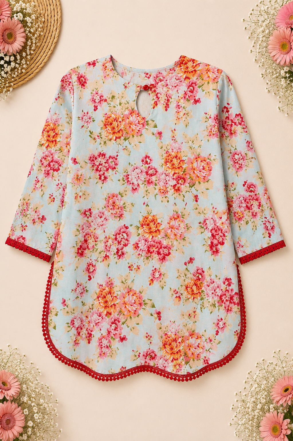 Floral Farshi Salwar Set view 2