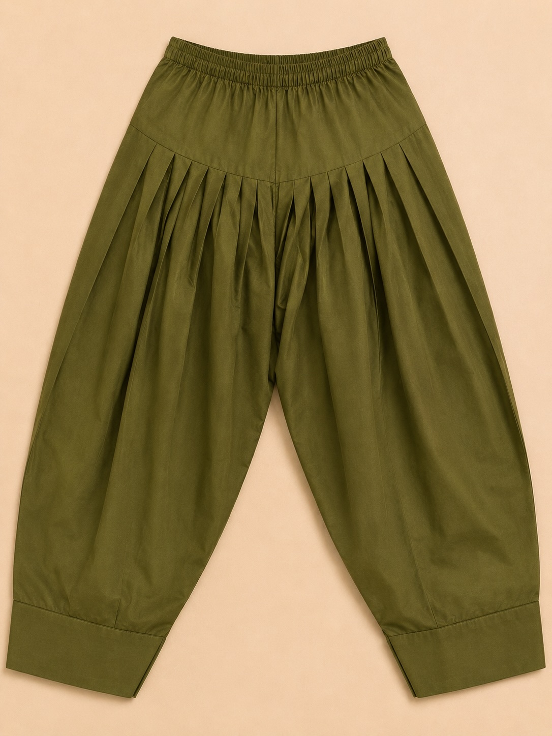 Olive Green Farshi Salwar Set view 3