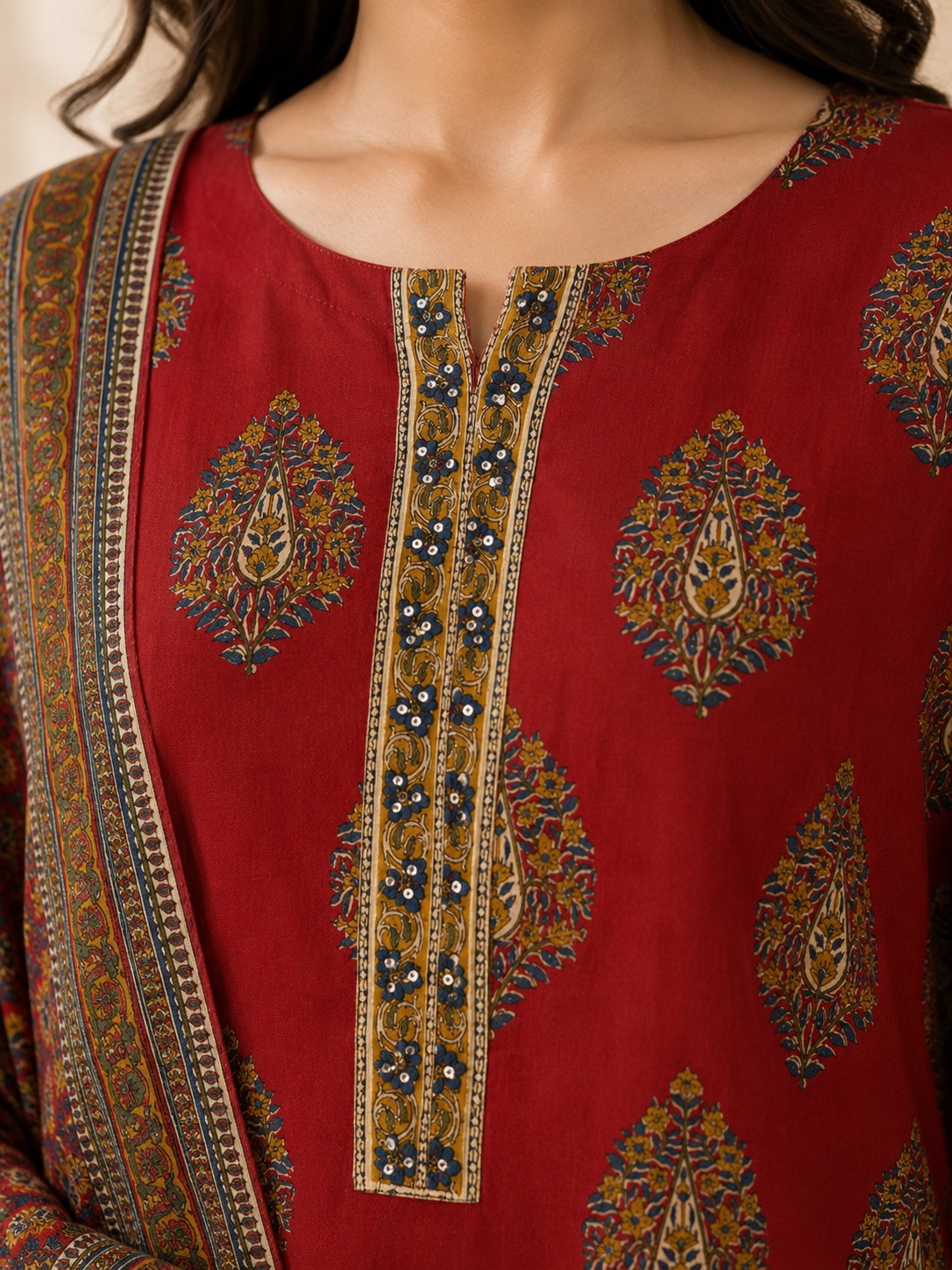 Ruby Red Heritage 3-Piece Skirt Set view 2