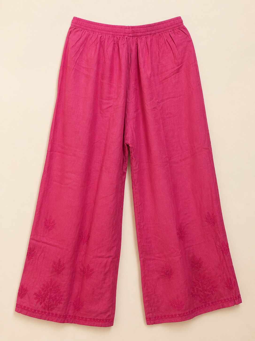 Pink Tonal Palazzo Pants view 2