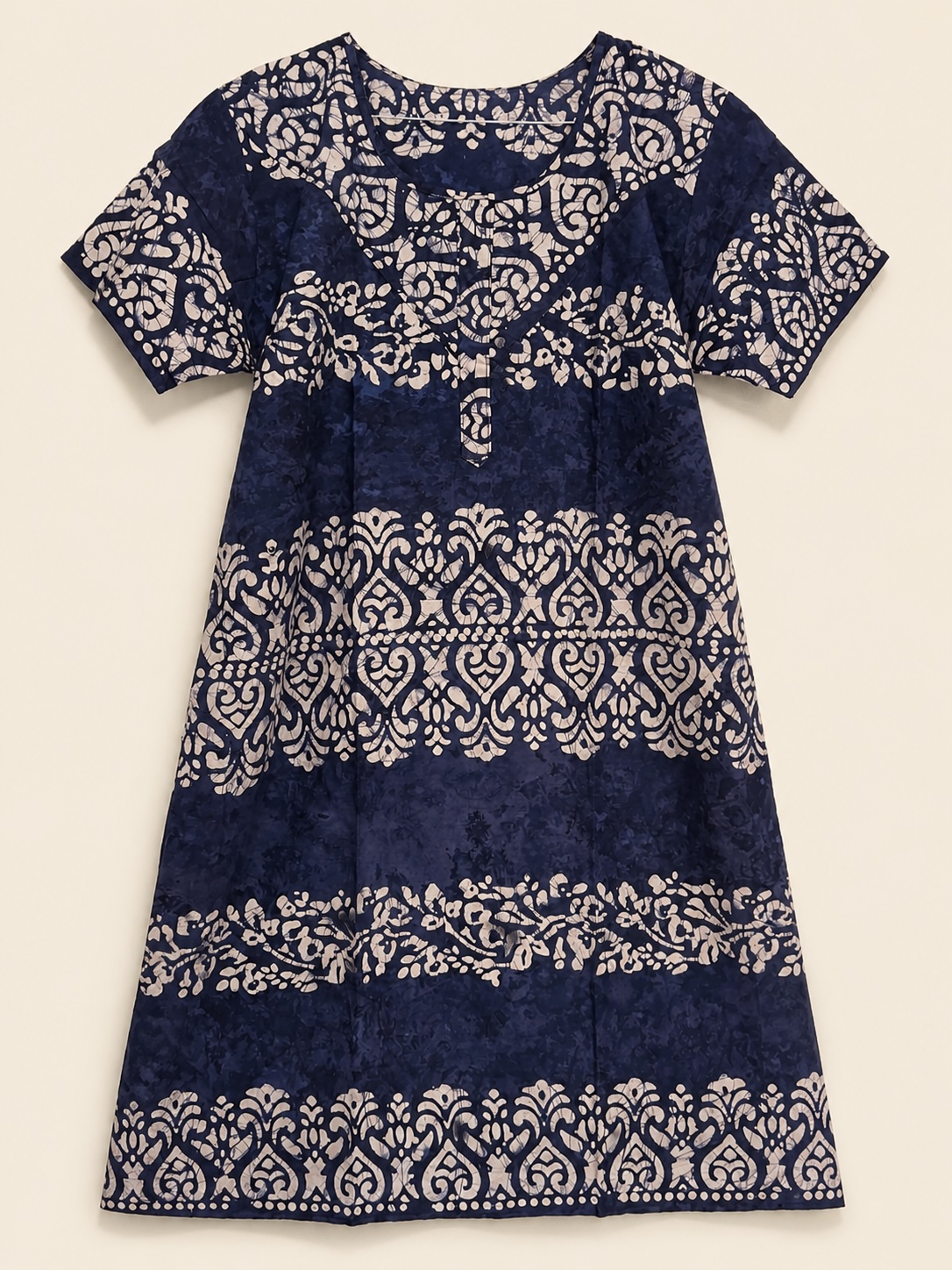 Midnight Ivory Heritage Batik Midi Nighty view 2
