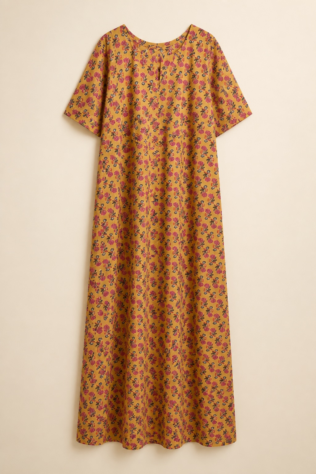Honey Rose Garden Premium Cotton Long Nighty view 2