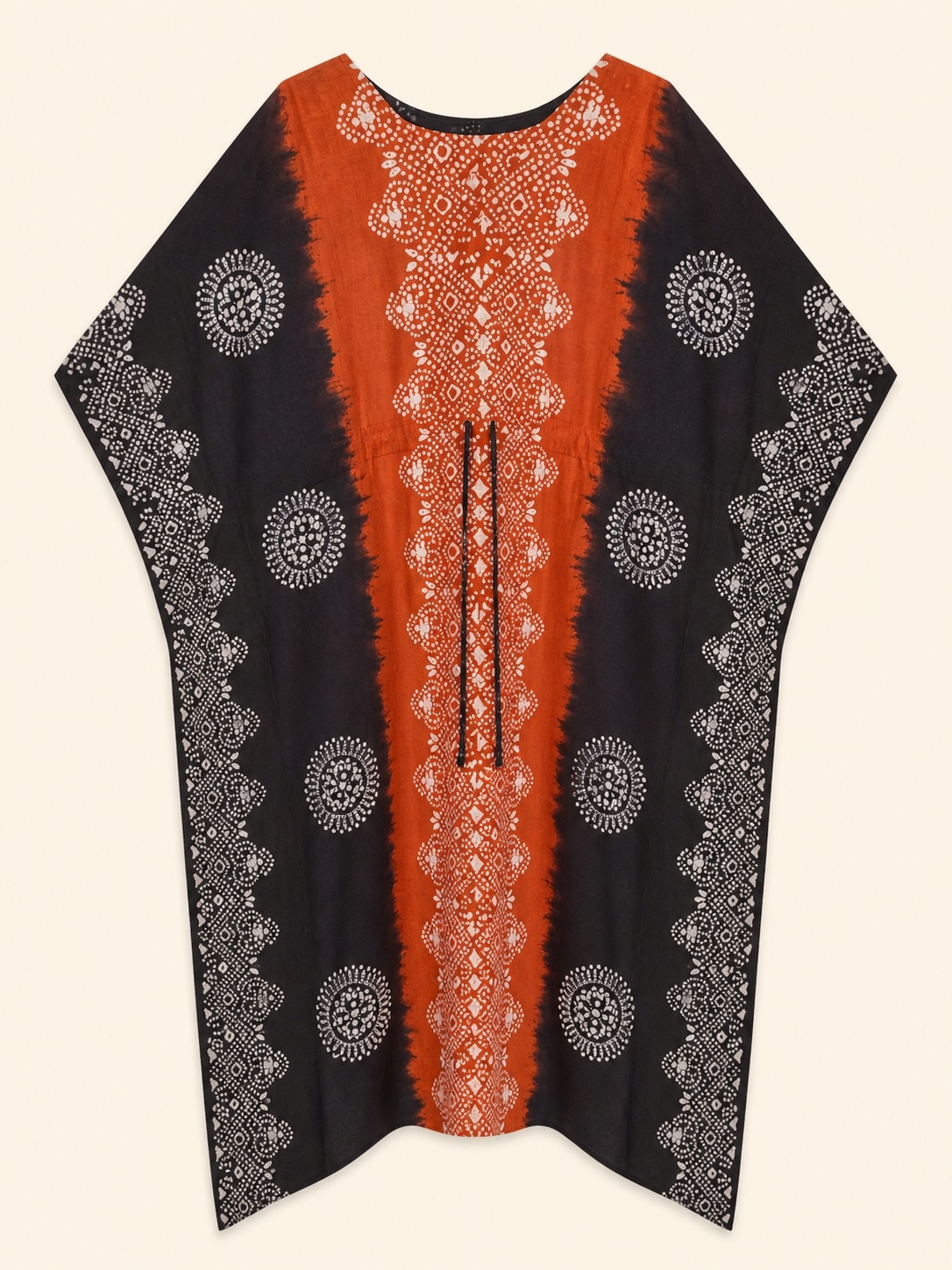 Red Black Batik Kaftan Nighty view 2